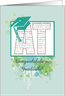 Art Therapy Graduation Congratulations AT with Hat card