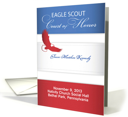 Eagle Scout Court of Honor Program card (1150438)