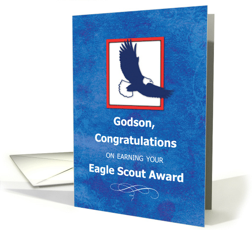 Godson Eagle Scout Congratulations Eagle on Blue card (1165136)