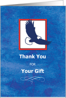 Thank You Gift Eagle Scout Eagle on Blue card