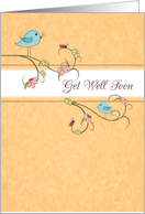 Get Well Birds Religious card