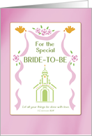 Bridal Shower Church Religious card