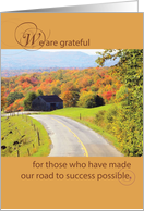 Vendors Thanksgiving Road Business card