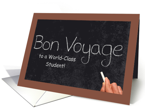 Bon Voyage to Student card (1357562)