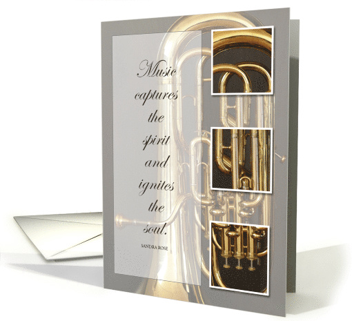 Euphonium Music Birthday card (1361070)