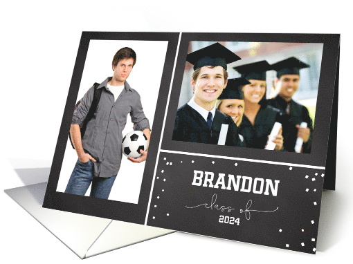 Graduation Party Invitation Black Chalkboard Look... (1383808)