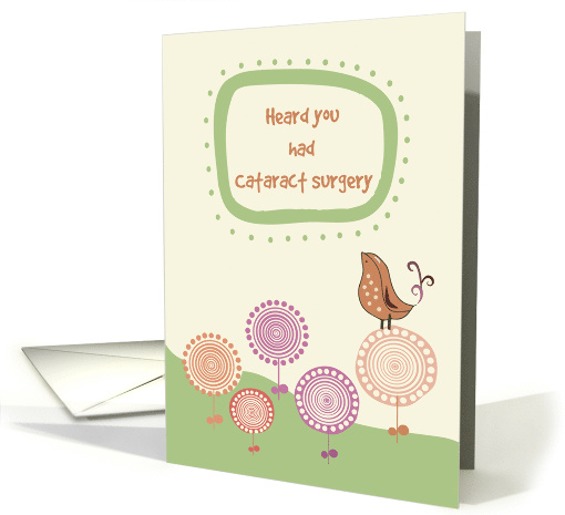 Feel Better After Your Cataract Surgery Cute Bird on... (1384418)