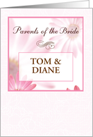Parents of the Bride Custom Names card