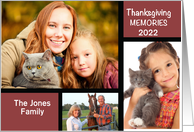 Thanksgiving Photo Memories Customizable Card