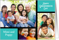 Grandparents Day Customized with Personalize Name 3 Photos card