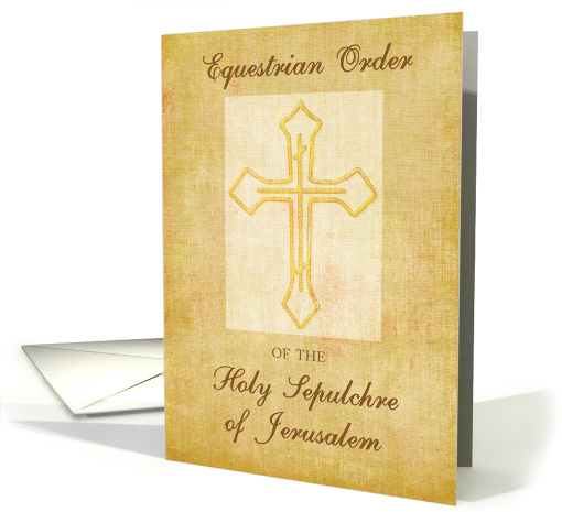 Congratulations Equestrian Order of the Holy Sepluchre of... (1408372)