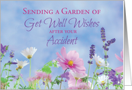 Get Well After Accident Garden Flowers card