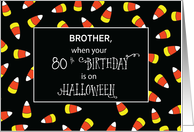 Customizable Relationship Age Sweet Birthday on Halloween card