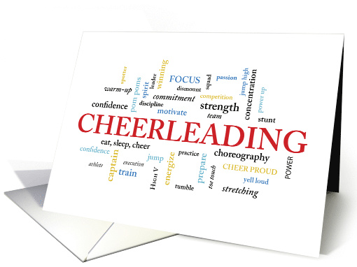 Cheerleader Birthday with Words card (1485088)