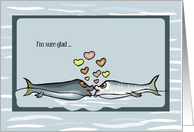 Fish Hooking Up in Love card