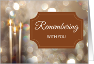 Thanksgiving In Remembrance Candles card