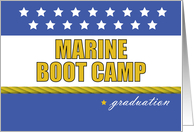 Marine Boot Camp Graduation Stars card