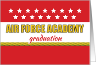 Air Force Academy Graduation Congratulations with Stars and Rope card