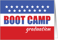 Boot Camp Graduation Congratulations with Stars card