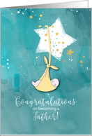 Becoming a Father Congratulations Baby in Stars card