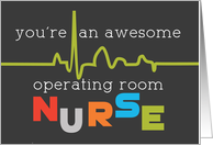 Operating Room Nurse Day Awesome card
