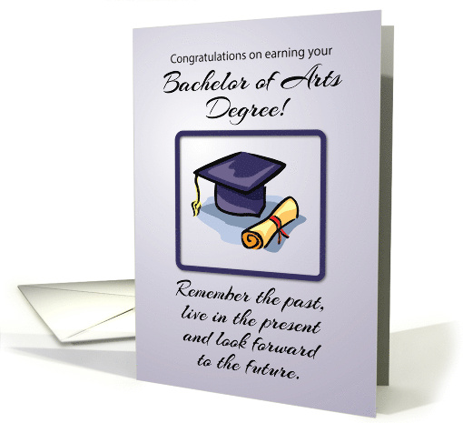 Bachelor of Arts Graduation Remember the Past card (1519758)