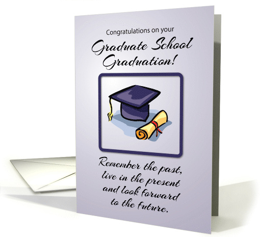 Graduate School Graduation Remember the Past card (1519778)