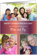 Grandparents Day Custom 3 Photo Name card