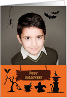 Haunted Fun Halloween Customizable Photo Card