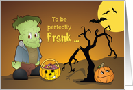 Frankenstein Funny Halloween Greeting card