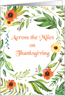 Across the Miles on Thanksgiving Wreath card