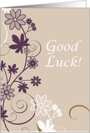 Good Luck with the Test Flowers card