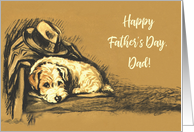 To Dad from Dog on Fathers Day card