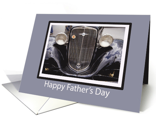 Happy Fathers Day with Classic Vintage Car card (203765)