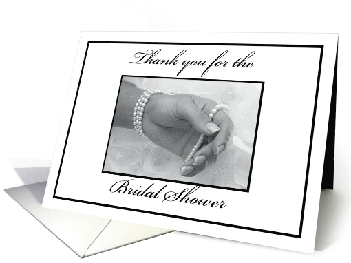 Thank You for the Bridal Shower Black and White Collection... (313106)