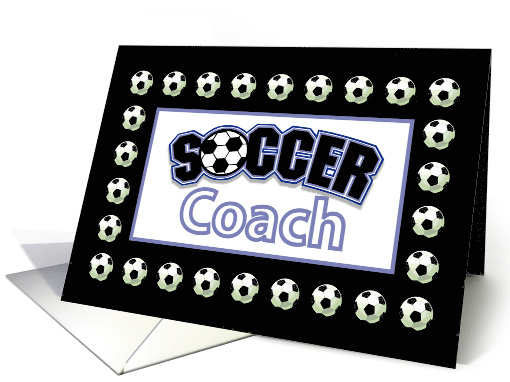 Soccer Coach Thank You Balls card (315084)
