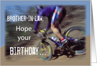 Brother in Law Birthday with Mountain Bike Sport card