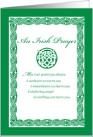 Priest Irish Prayer Religious St Patricks Day card