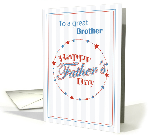 Brother Fathers Day Baseball Holiday card (407061)