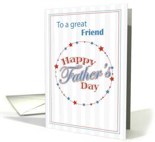 Friend Fathers Day Baseball Holiday card (407066)