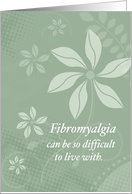 Fibromyalgia Get Well with Flowers Support card