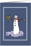 1st Hanukkah Snowman card