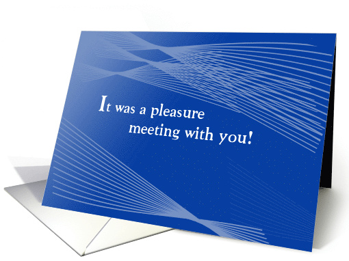 Business Meeting Follow up card (560359)