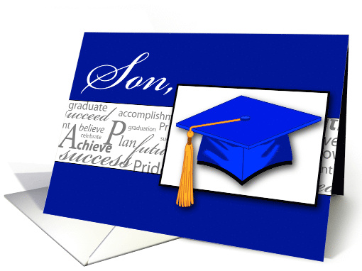 Son Graduation Cap and Tassel card (563015)