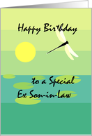 Birthday Ex Son in Law Dragonfly card