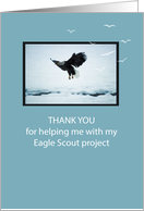 Thank You Help with Project Eagle Scout card