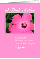 Birth Mother Picked by God Pink Flower card
