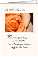My Wife Love Rose card