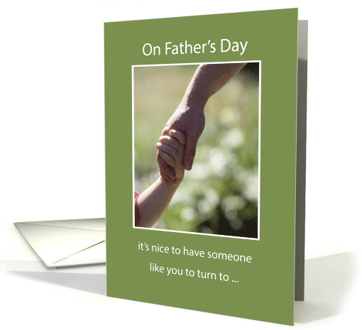 Like a Father on Father's Day Hand in Hand on Green card (618355)