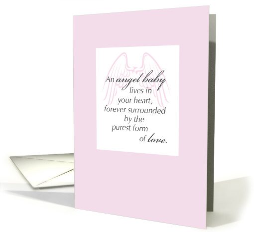 Sympathy Miscarriage Angel Baby card (646468)